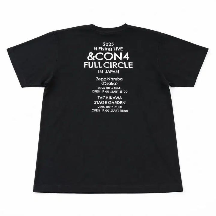 [BUNJANG] N.Flying &amp;CON4 in Japan T-Shirt / 엔플라잉 &amp;CON4 in Japan 티셔츠