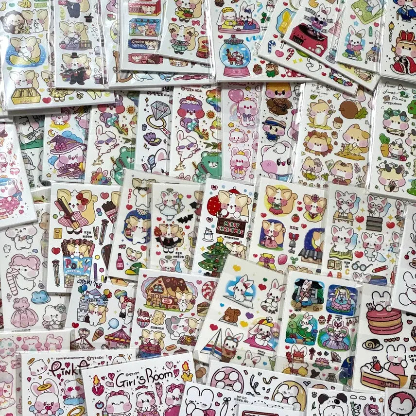 [BUNJANG] 500pcs Mixed Die-cut Stickers / 다꾸 인스 스티커(인믹) 500장 판매