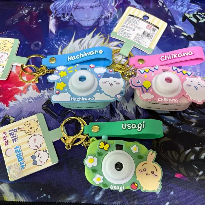 [BUNJANG] Cheekawa Hachiware Usagi Camera Charm Set / 먼작귀 치이카와 하치와레 우사기 카메라 키링