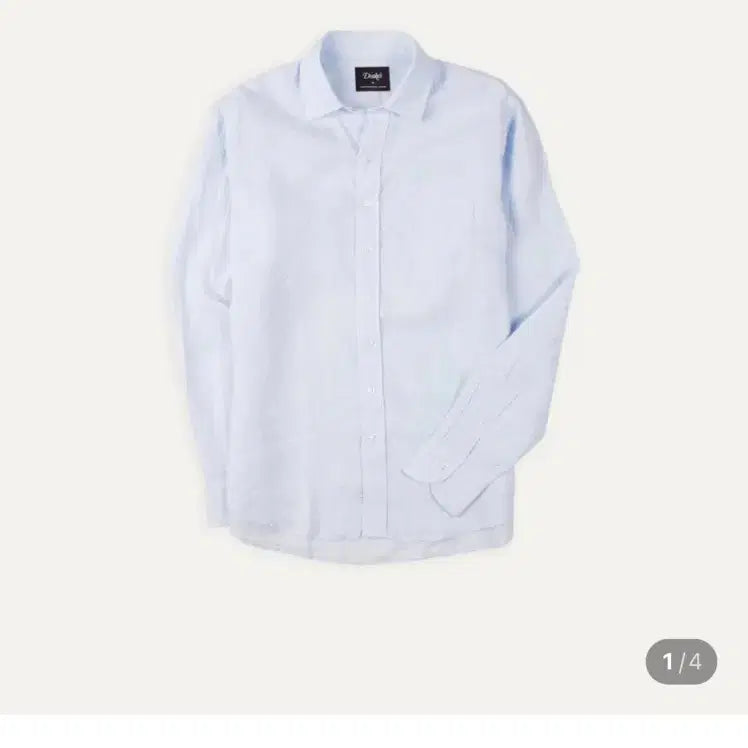 [SOLD OUT] 드레익스 스프레드칼라 라이트블루 린넨셔츠
