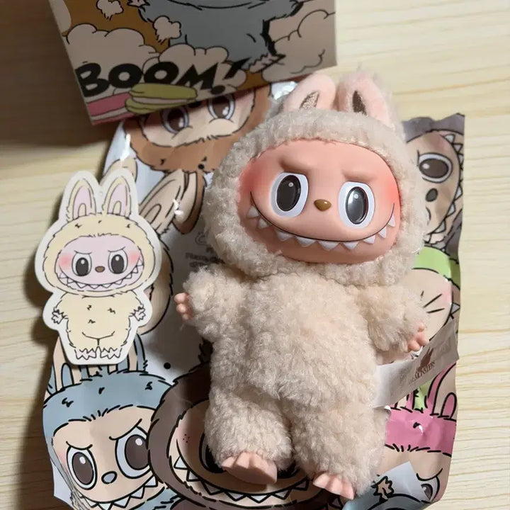 [SOLD OUT] 팝마트 라부부 마카롱 인형 키링 두유 소이밀크 정가 이하