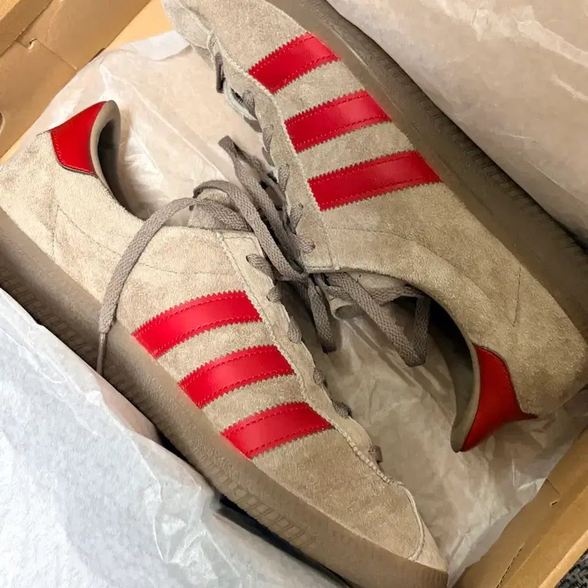 [BUNJANG] Adidas Lonestar Sneakers Suede Red Accent / 아디다스 론스타 스니커즈 270