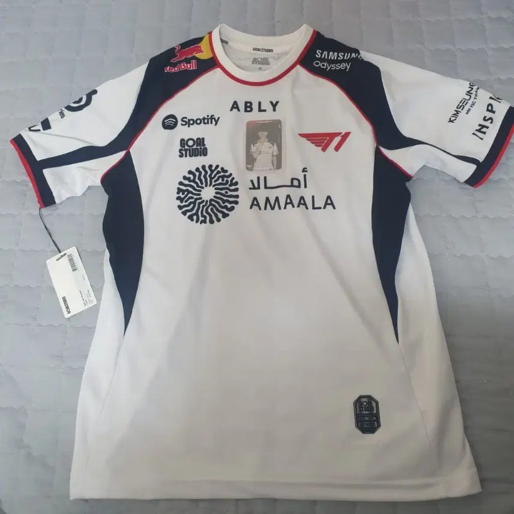 [BUNJANG] T1 Faker 26th Anniversary Commemorative Uniform Jersey (Size M) / [Ver.1] T1 26 유니폼 져지 페이커 마킹 M사이즈+포토카드