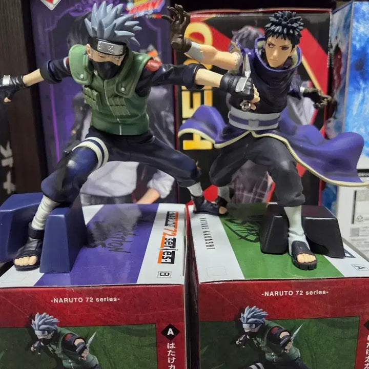 [BUNJANG] Banpresto Kakashi &amp; Obito Figure Set / 나루토72 시리즈 반프레스토 카카시 오비토 피규어