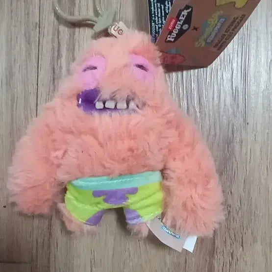 [BUNJANG] Pugler Patrick Star Plush Keychain / 퍼글러 뚱이 인형 키링