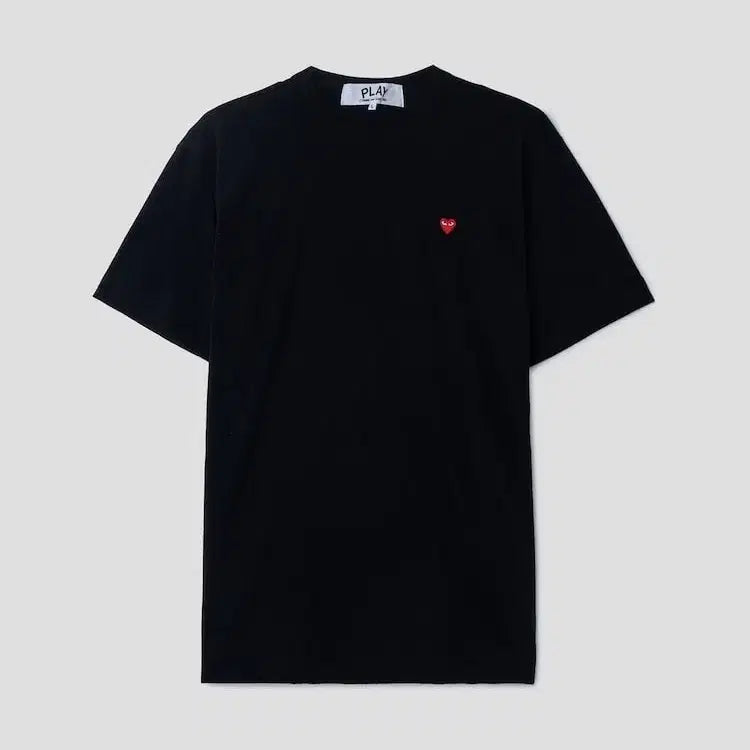 [BUNJANG] Comme des Garçons PLAY Black/White Unisex Short Sleeve Polo T-Shirt / 꼼데가르송 PLAY 카라 반팔티/남여공용, 블랙/화이트