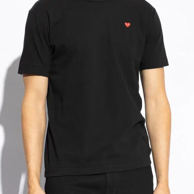 [BUNJANG] Comme des Garçons PLAY Black/White Unisex Short Sleeve Polo T-Shirt / 꼼데가르송 PLAY 카라 반팔티/남여공용, 블랙/화이트