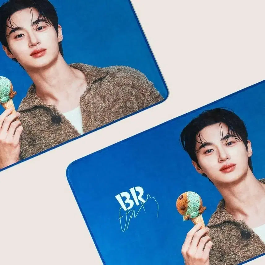 [BUNJANG] Byun Woo-seok Baskin Robbins Blanket Set / 변우석 베스킨라빈스 담요
