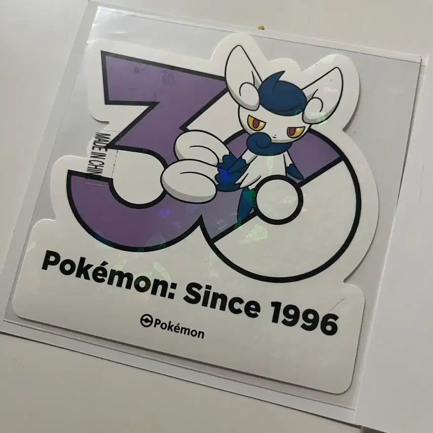 [BUNJANG] Pokemon 30th Anniversary Nyx Holo Sticker / 포켓몬 30주년 스티커 냐오닉스