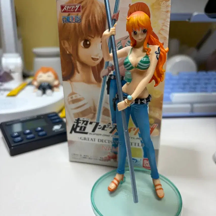 [BUNJANG] One Piece Nami Styling Figure with Ichiban Kuji Nami &amp; Nojiko Keyring Bonus / 초원피스 스타일링 피규어 나미 (+ 이치방쿠지 나미 노지코 키링 덤)