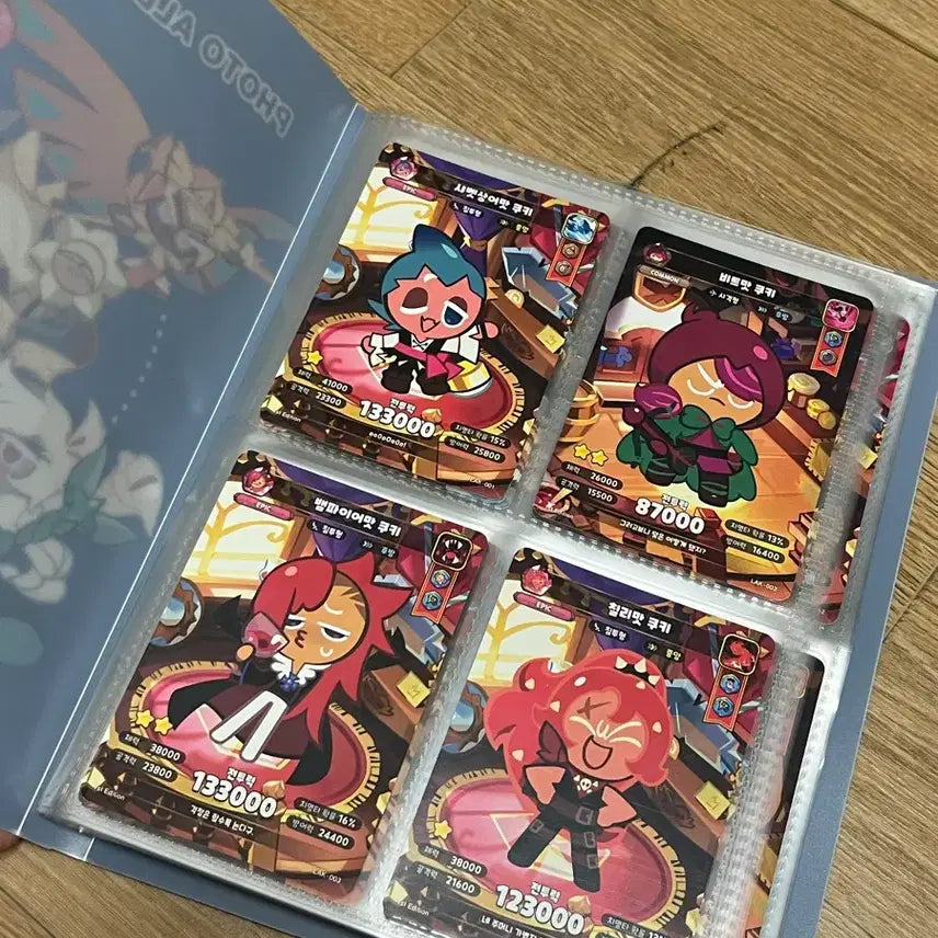 [BUNJANG] Cookie Run Kingdom Trading Cards - Complete Set 1 + 2 Photo Albums Bundle / 쿠키런킹덤 카드 1탄 올컴플리트 + 포토앨범 2종 일괄