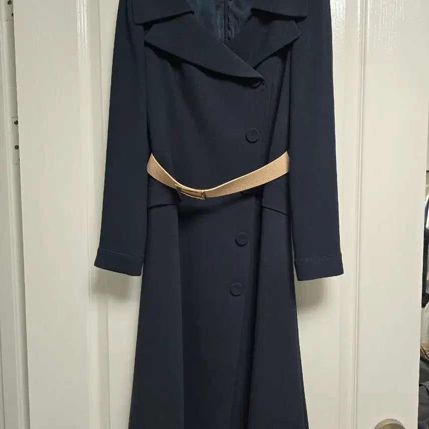 [BUNJANG] Shatin Navy Guest Dress / 샤틴 네이비 하객 원피스