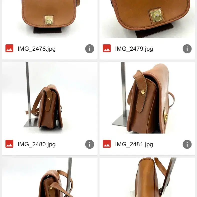 [BUNJANG] Celine Camel Round Crossbody Bag / 셀린느 카멜 라운드 크로스백
