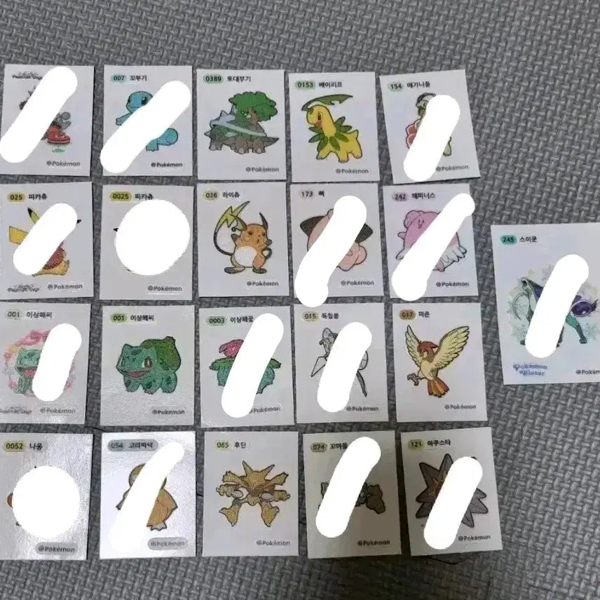[BUNJANG] Pokemon Stickers / 포켓몬 띠부씰 판매