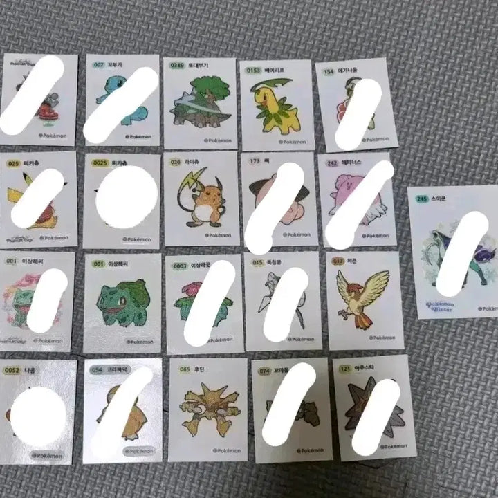 [BUNJANG] Pokemon Stickers / 포켓몬 띠부씰 판매