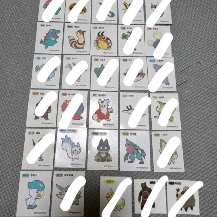 [BUNJANG] Pokemon Stickers / 포켓몬 띠부씰 판매