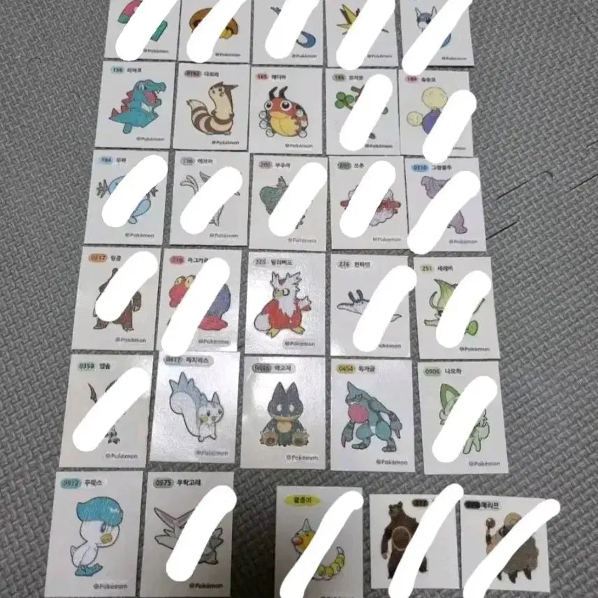 [BUNJANG] Pokemon Stickers / 포켓몬 띠부씰 판매