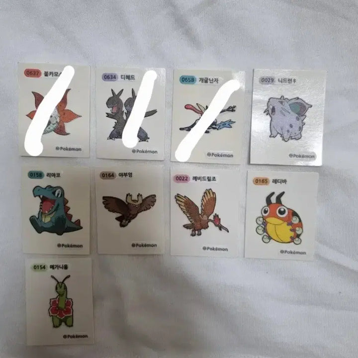 [BUNJANG] Pokemon Stickers / 포켓몬 띠부씰 판매(개당 천원)