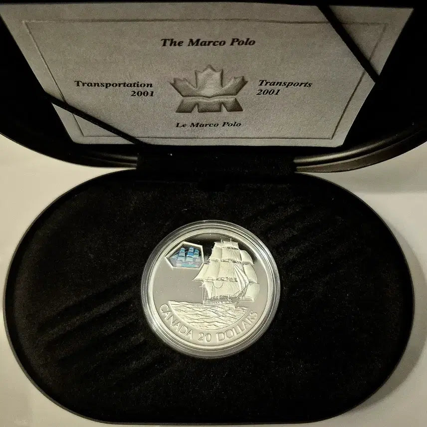 [BUNJANG] Canada Royal Canadian Mint Marco Polo Premium Silver Coin 1 oz / 한정판) 캐나다 조폐국 마르코폴로 프리미엄 은화 1온스
