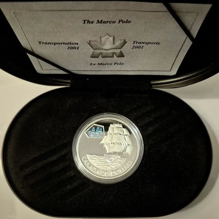 [BUNJANG] Canada Royal Canadian Mint Marco Polo Premium Silver Coin 1 oz / 한정판) 캐나다 조폐국 마르코폴로 프리미엄 은화 1온스