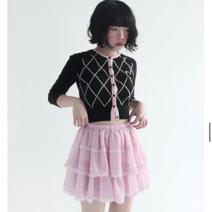 [BUNJANG] Le Monde Pepe Pump Skirt Balloon Crank Ruffneck Skirt / 르몽드 페페 펌프 스커트 샤샤 캉캉치마  벌룬 크랭프 러프넥 미소녀 갸루
