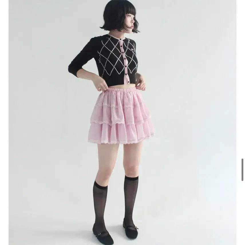 [BUNJANG] Le Monde Pepe Pump Skirt Balloon Crank Ruffneck Skirt / 르몽드 페페 펌프 스커트 샤샤 캉캉치마  벌룬 크랭프 러프넥 미소녀 갸루