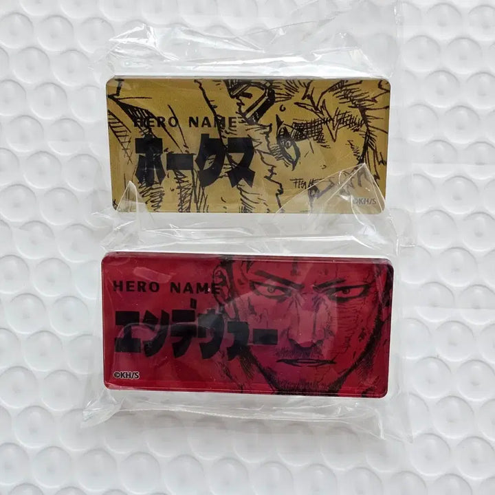 [BUNJANG] My Hero Academia Jump Shop Hero Name Original Art Acrylic Badge Name Tag Set / 나의 히어로 아카데미아 점프샵 히어로 네임 원화 아크릴 뱃지 명찰 세트