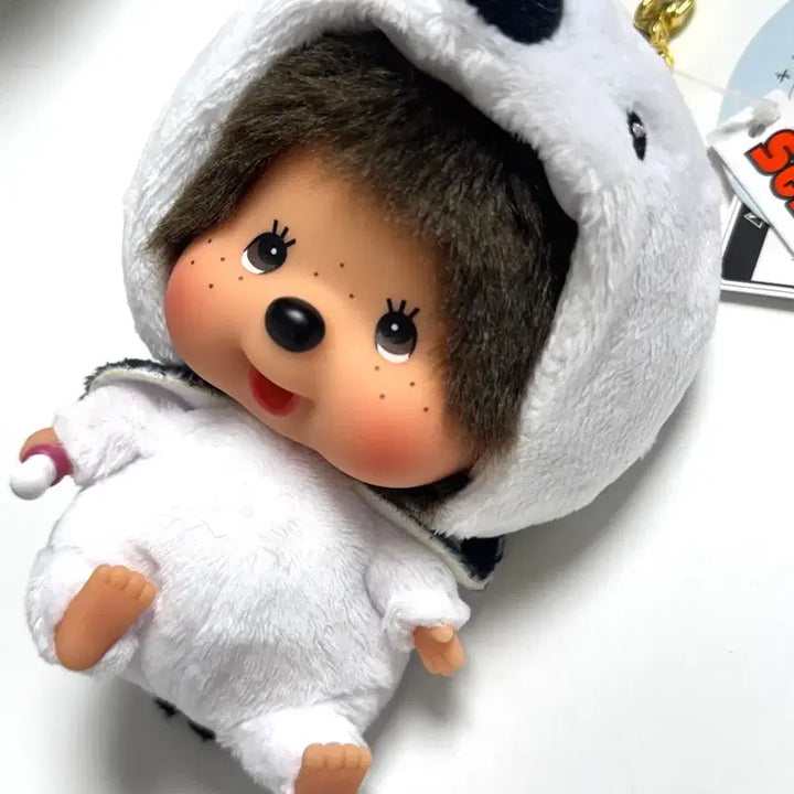 [BUNJANG] Baepsae Monchhichi Big Head Keyring (New) / 뱁새 몬치치 왕대두 ㅡ 새상품