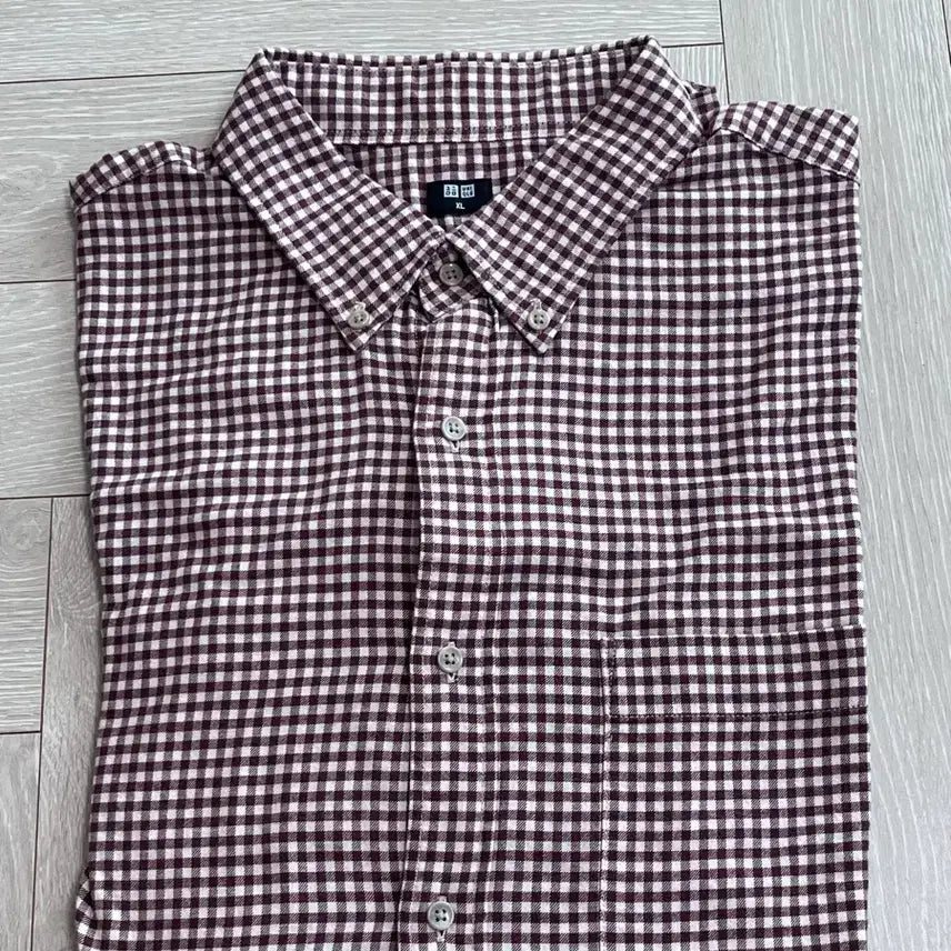 [SOLD OUT] 유니클로 체크 긴팔 셔츠 XL