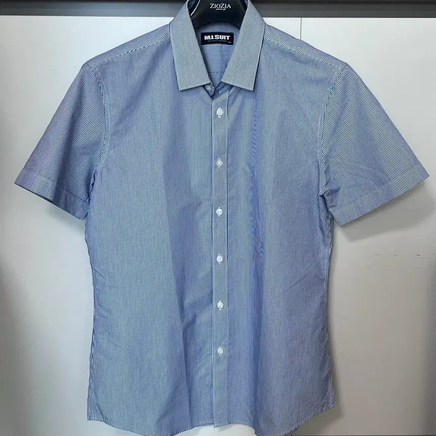 [SOLD OUT] M.I.SUIT 엠아이수트 블루 핀스트라이프 드레스 셔츠 남성