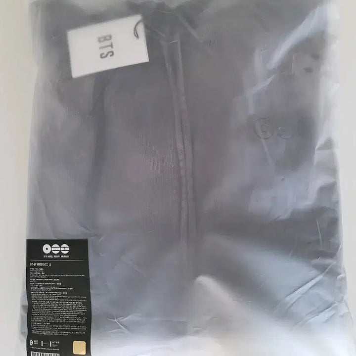 [BUNJANG] BTS Zip-Up Hoodie Charcoal L / 미개봉)BTS 방탄소년단 집업 후디 짚업 후드 차콜 L ARIRANG