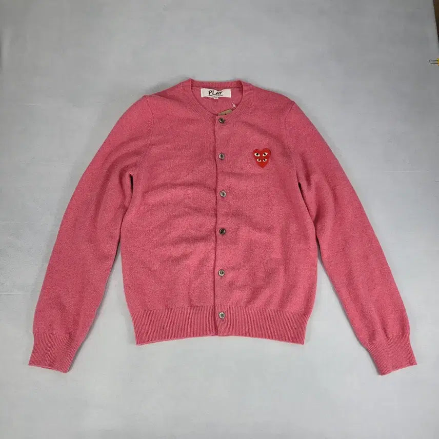 [BUNJANG] Comme des Garçons Play Pink Cardigan / 꼼데가르송 플레이 가디건 핑크