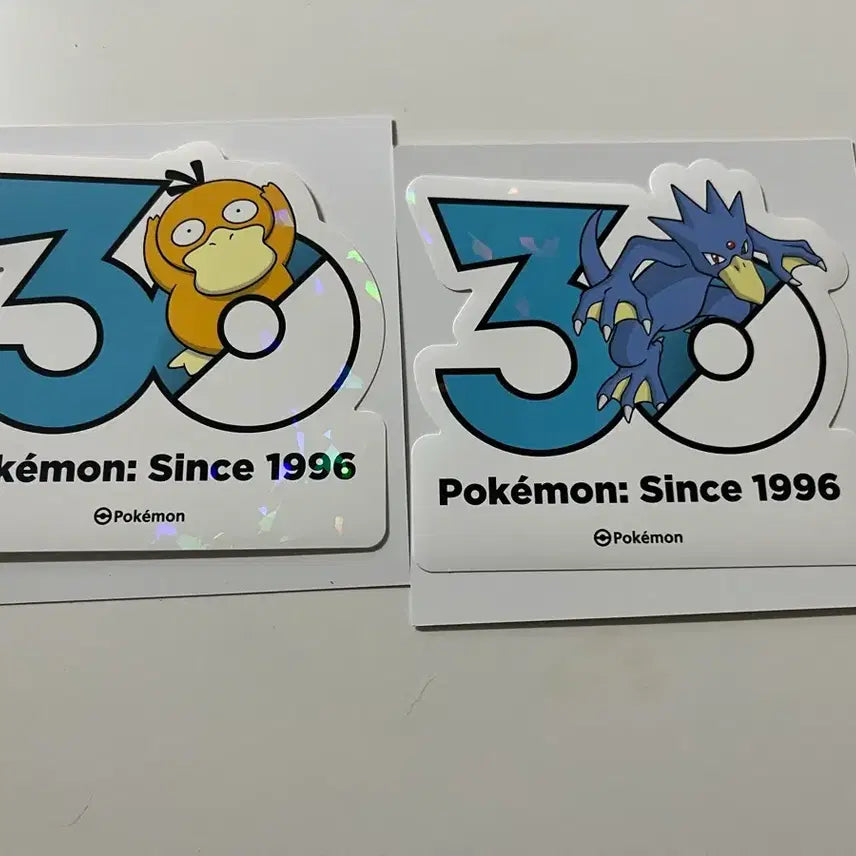 [BUNJANG] Pokemon 30th Anniversary Sticker Psyduck + Golduck / 포켓몬 30주년 스티커 고라파덕+골덕