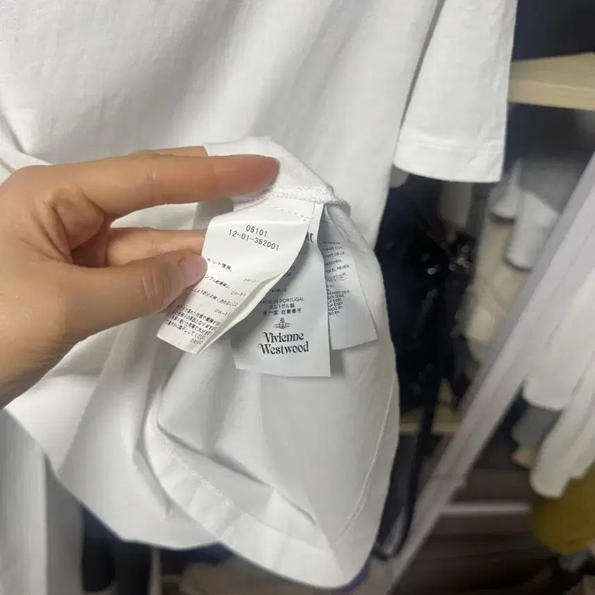 [BUNJANG] Vivienne Westwood Perutti T-shirt White L / 비비안웨스트우드 페루티셔츠 화이트 L