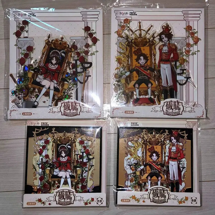 [BUNJANG] Identity V Official Embalmer &amp; Gardener Acrylic Stand &amp; Shikishi Set (Sealed) / 제5인격 공식 인형사, 정원사 아크릴 스탠드 &amp; 색지 세트