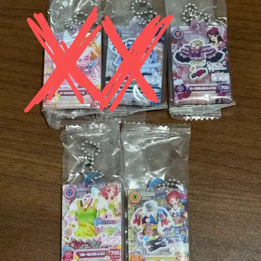 [BUNJANG] Aikatsu! Gacha Charm Set / 아이카츠 카드 가챠 키링