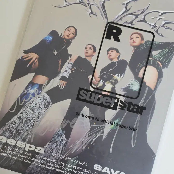 [BUNJANG] aespa Savage Mini Album 1st Ver. Signed Album / 에스파 싸인앨범 미니 1집 Savage