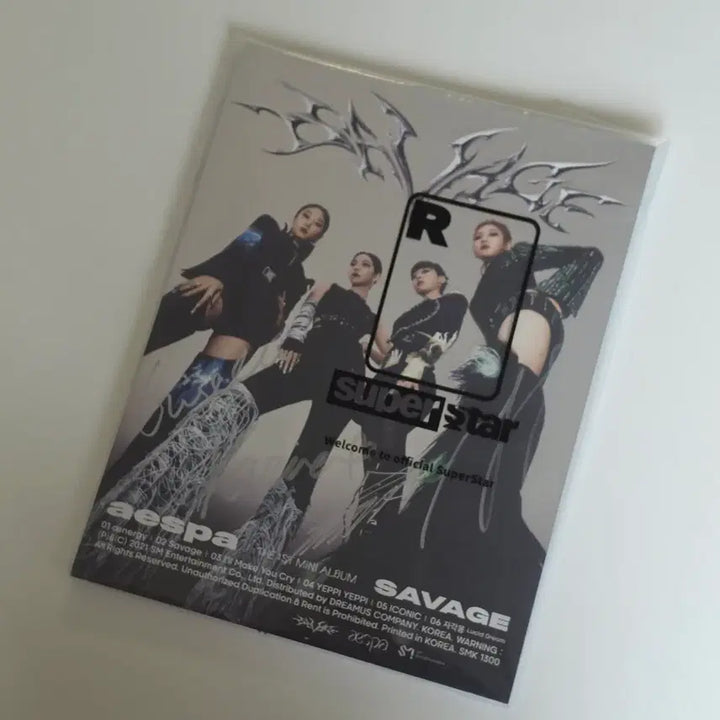 [BUNJANG] aespa Savage Mini Album 1st Ver. Signed Album / 에스파 싸인앨범 미니 1집 Savage