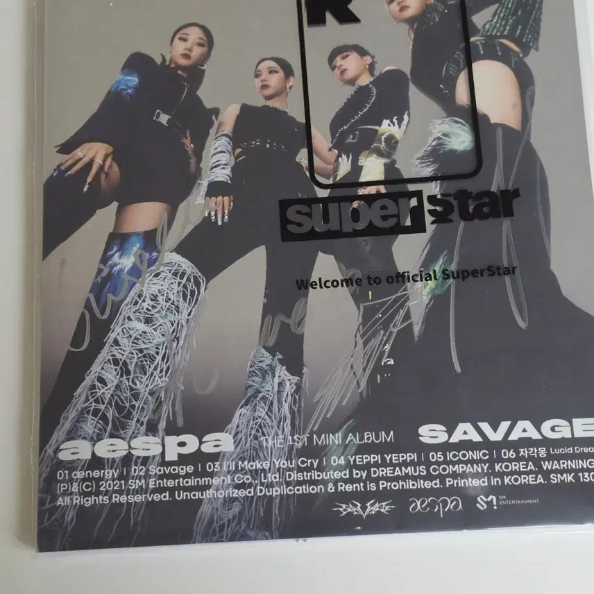 [BUNJANG] aespa Savage Mini Album 1st Ver. Signed Album / 에스파 싸인앨범 미니 1집 Savage