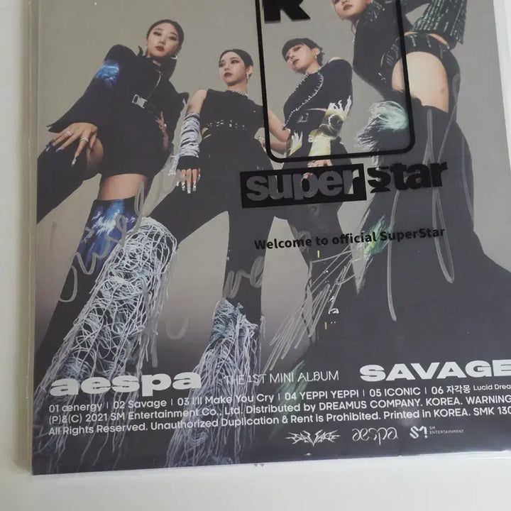 [BUNJANG] aespa Savage Mini Album 1st Ver. Signed Album / 에스파 싸인앨범 미니 1집 Savage