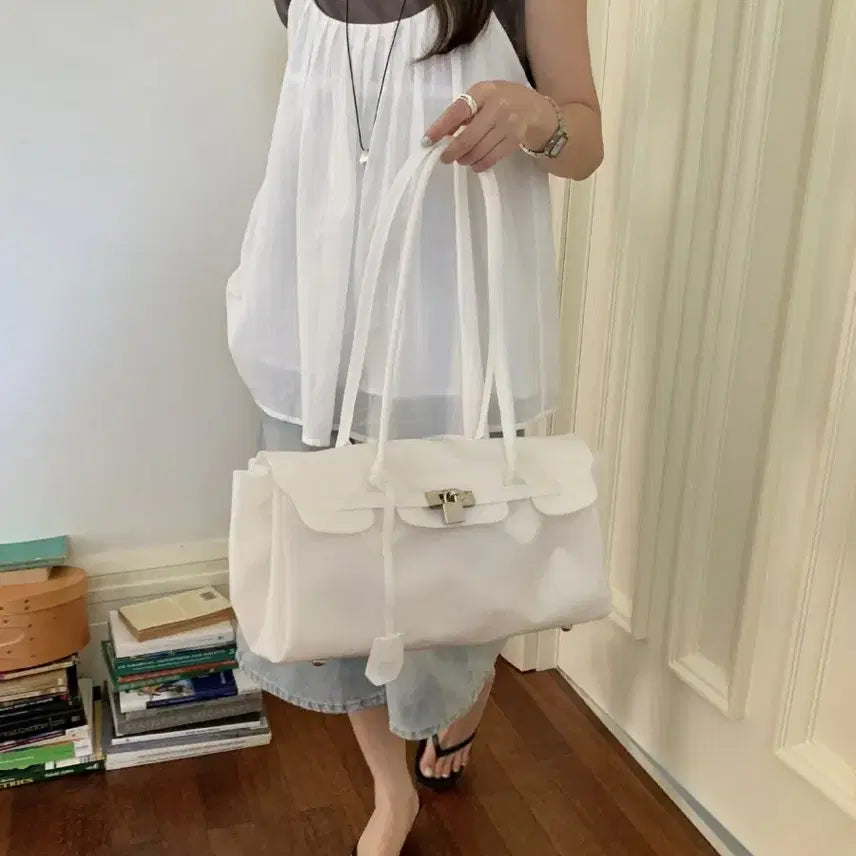 [BUNJANG] Jelly Bag Perkin Bag Cherry Blossom Pink Baguette Bag / [빠른발송] 젤리백 펄킨 가방 벚꽃 핑크 바게트백