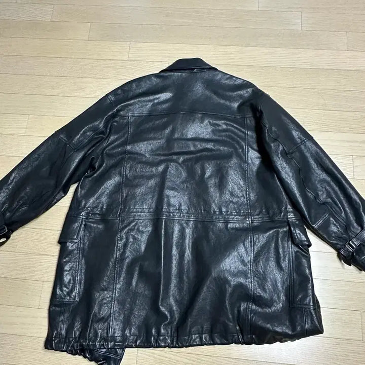 [BUNJANG] Politeru Lambskin Leather Car Coat First Edition / [2] 폴리테루 램스킨 레더 카코트 초판