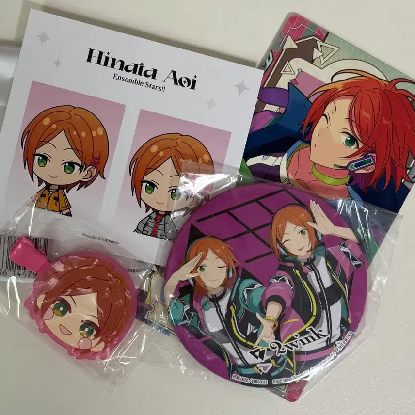 [BUNJANG] Twink Goods Set - Mini Photos, Badge, Arcana Hairpin / 앙스타 트윙크 굿즈 세트 증사 뱃지 아르카나 헤어핀