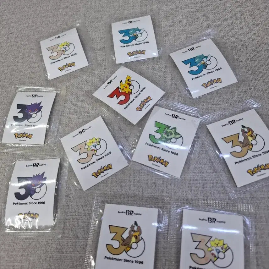 [BUNJANG] Baskin Robbins Pokemon Stickers / 베스킨라빈스 (베라) 포켓몬 띠부씰 교환합니다