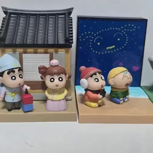 [BUNJANG] Crayon Shin-chan 2024 Pop-up Store Limited Edition Mood Light 4-Set / 2024 찡구 팝업스토어 한정판 무드등 4정세트