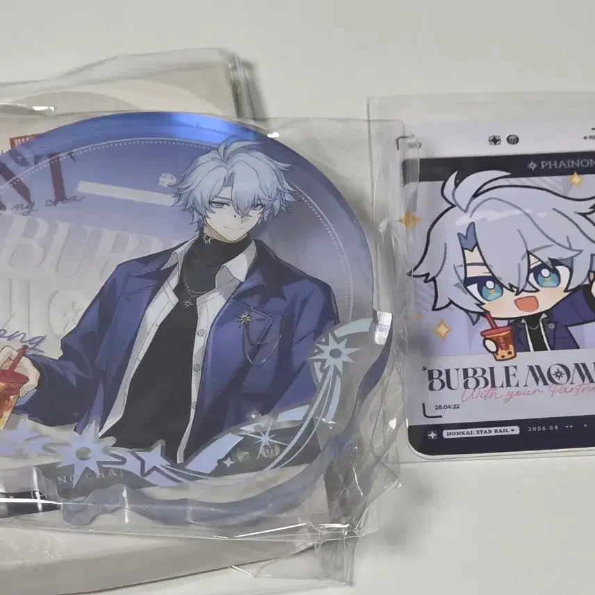 [BUNJANG] Honkai: Star Rail Paimon Acrylic Coaster &amp; Redeem Card / 붕스 붕괴 스타레일 공차 파이논 코스터 및 카드