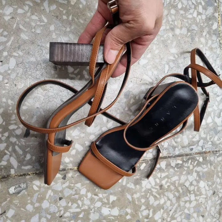 [BUNJANG] LANNE Heel Sandals Size 225 / [225 size] LANNE 힐 샌들