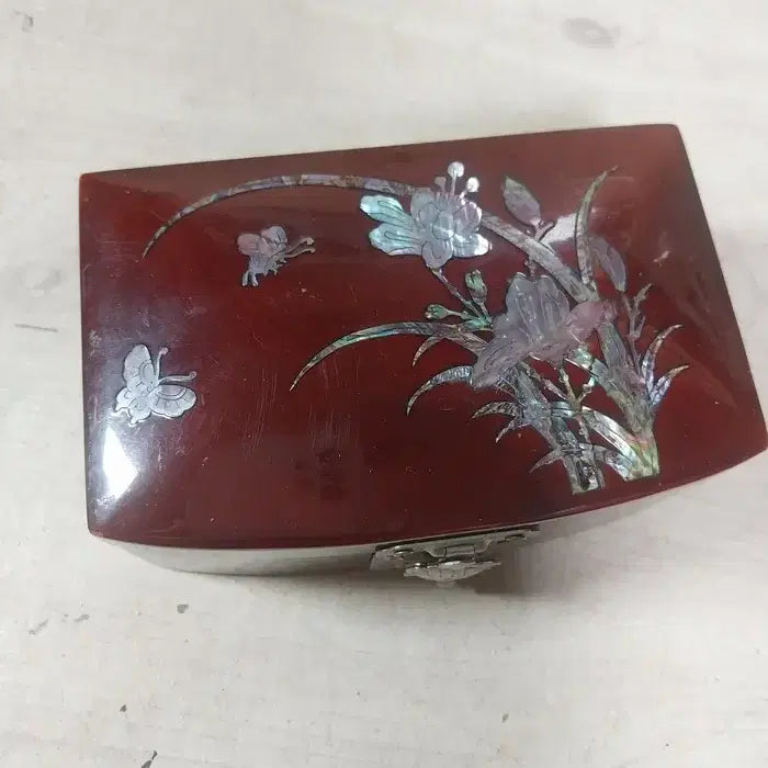 [BUNJANG] 1970s Japanese Lacquer Mother-of-Pearl Jewelry Box / 1970년대 일본 빈티지 옻칠 자개 보석함