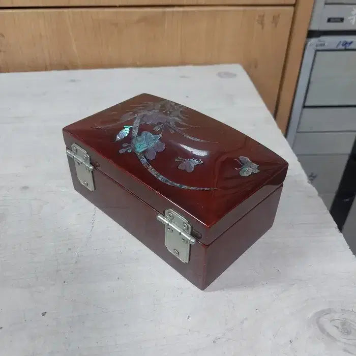 [BUNJANG] 1970s Japanese Lacquer Mother-of-Pearl Jewelry Box / 1970년대 일본 빈티지 옻칠 자개 보석함