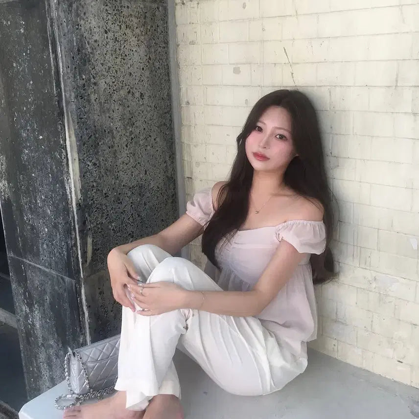 [BUNJANG] Live Hour Chiffon Blouse New / 리브아워 쉬폰 블라우스 새상품